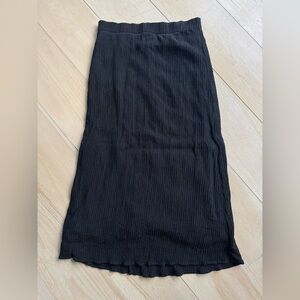 Eileen Fisher 100 Silk Ribbed Skirt